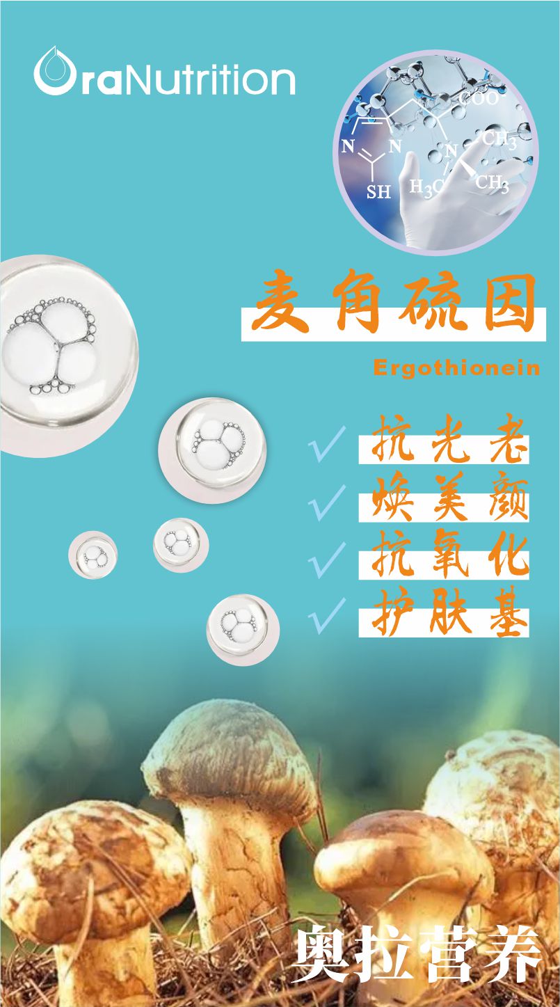 解锁肌肤年轻密码，神奇的自然力量，为您的健康加分，——麦角硫因（新西兰OEM保健品工厂代加工）